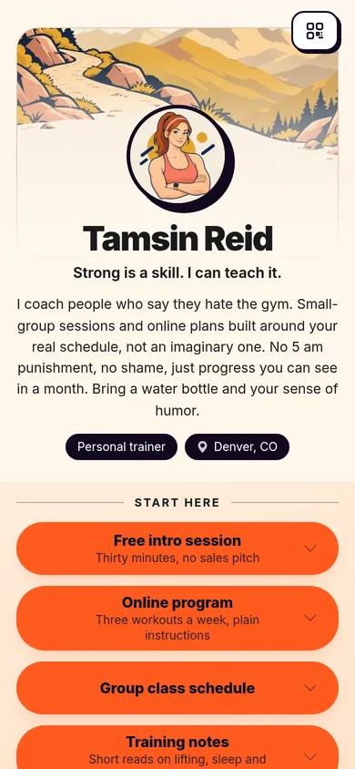 lockedin.me/tamsin-reid-fitness, a page made on Lockedin