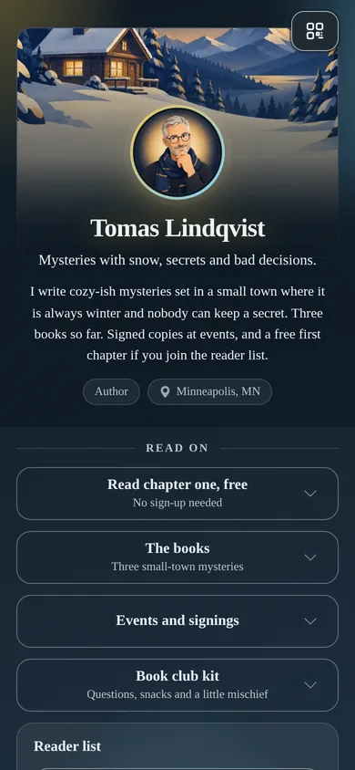 lockedin.me/tomas-lindqvist-books, a page made on Lockedin